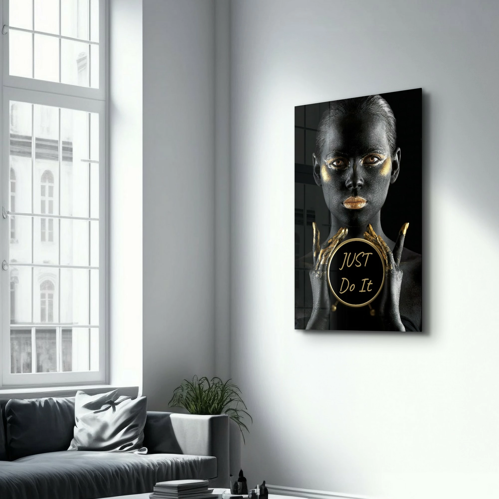 Pikturë dekorative prej xhami të temperuar Wallity, CAM-2005, 46x72cm