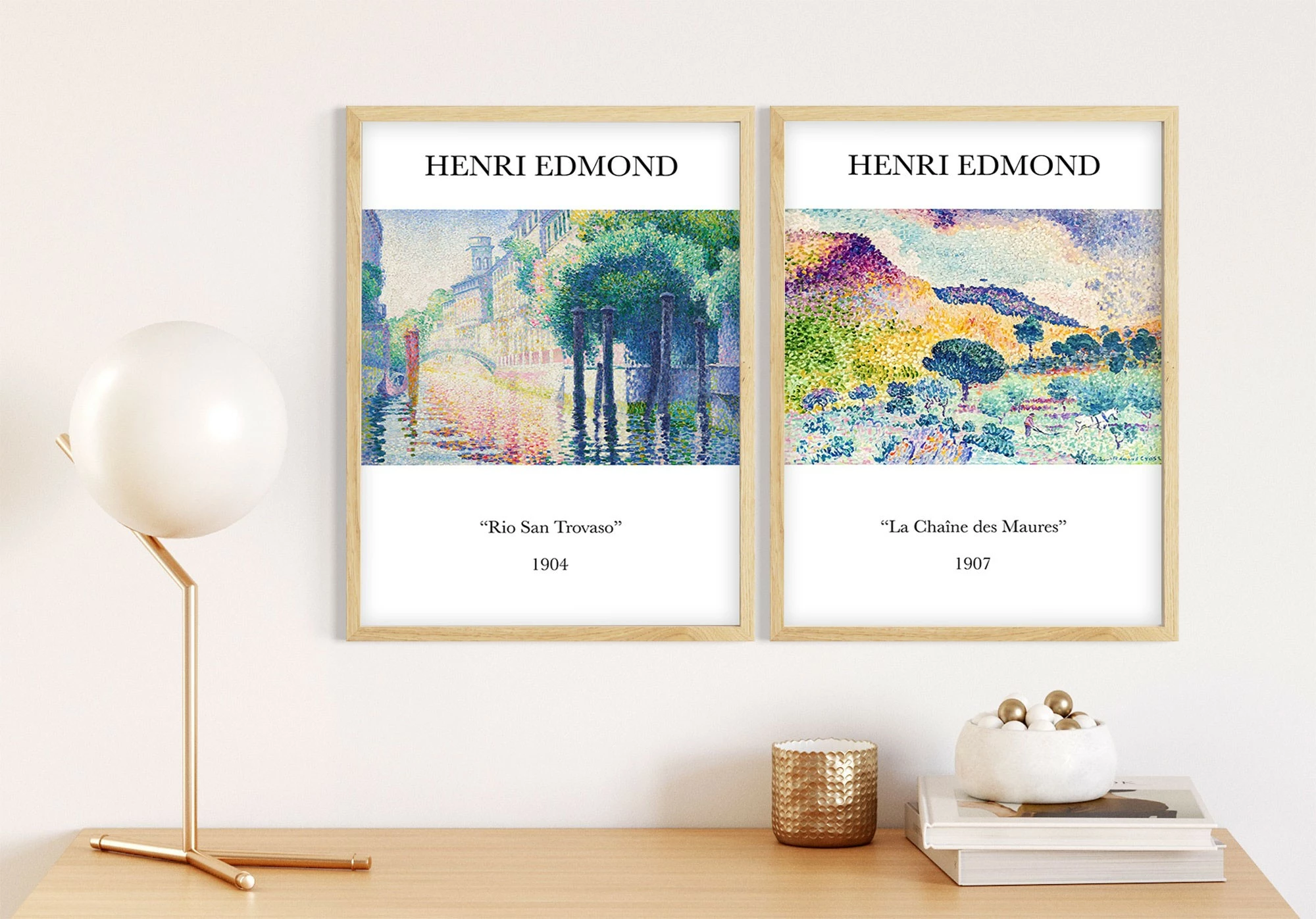 Piktura dekorative të kornizuara MDF (2 copë), Wallity, Huhu267, 20x30cm