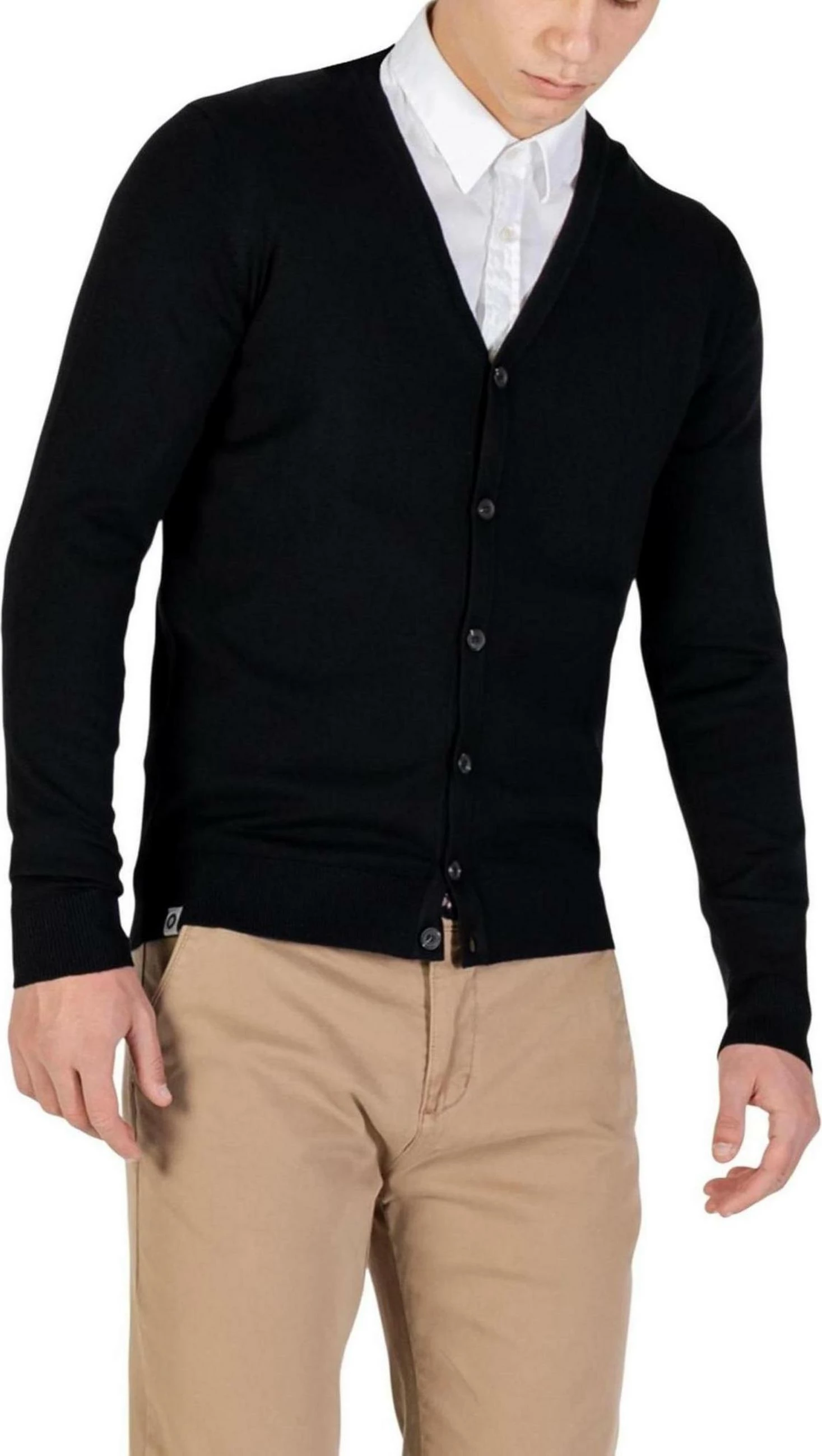 Kardigan për meshkuj YOS Cardigan V 3005900, i zi [Madhësia: M]