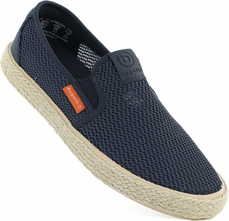 Espadrile slip-on për meshkuj Bugatti TT153055, të kaltërta