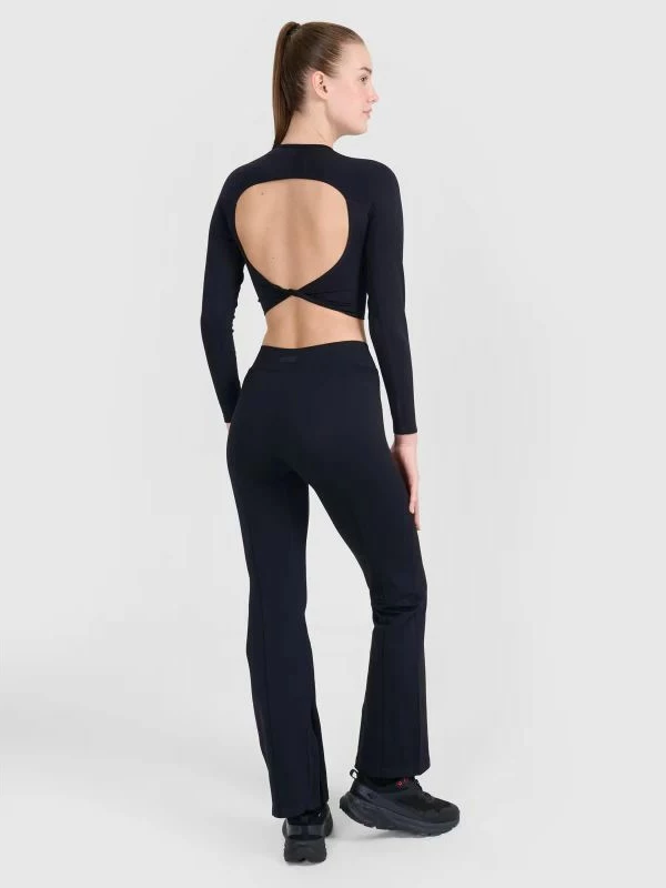 Pantallona treningu për femra 4F, të zeza