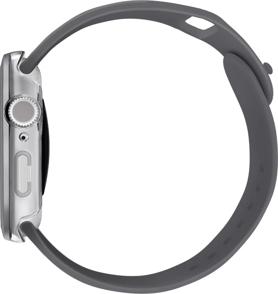 Mbështjellës UNIQ Voute për Apple Watch Series 10, 42mm, xham i temperuar, argjendtë