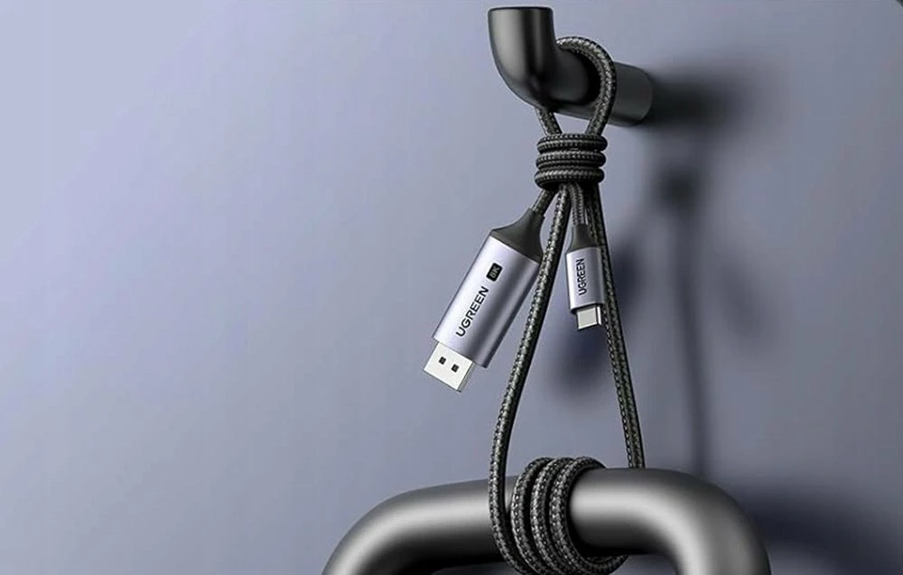 Kabllo USB-C në DisplayPort Ugreen CM556 3m 8K 60Hz, e zezë