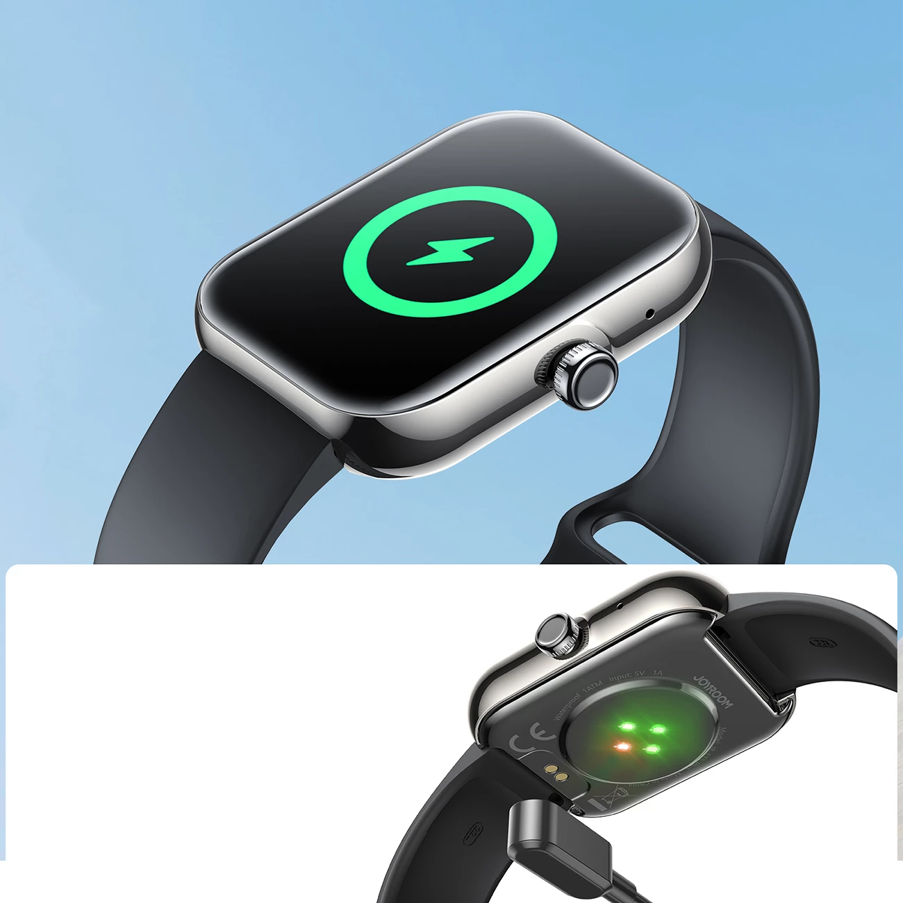 Smartwatch Joyroom Fit-Life JR-FT5 Plus, 1.96 inç, Bluetooth 5.4, 300 mAh, e zezë