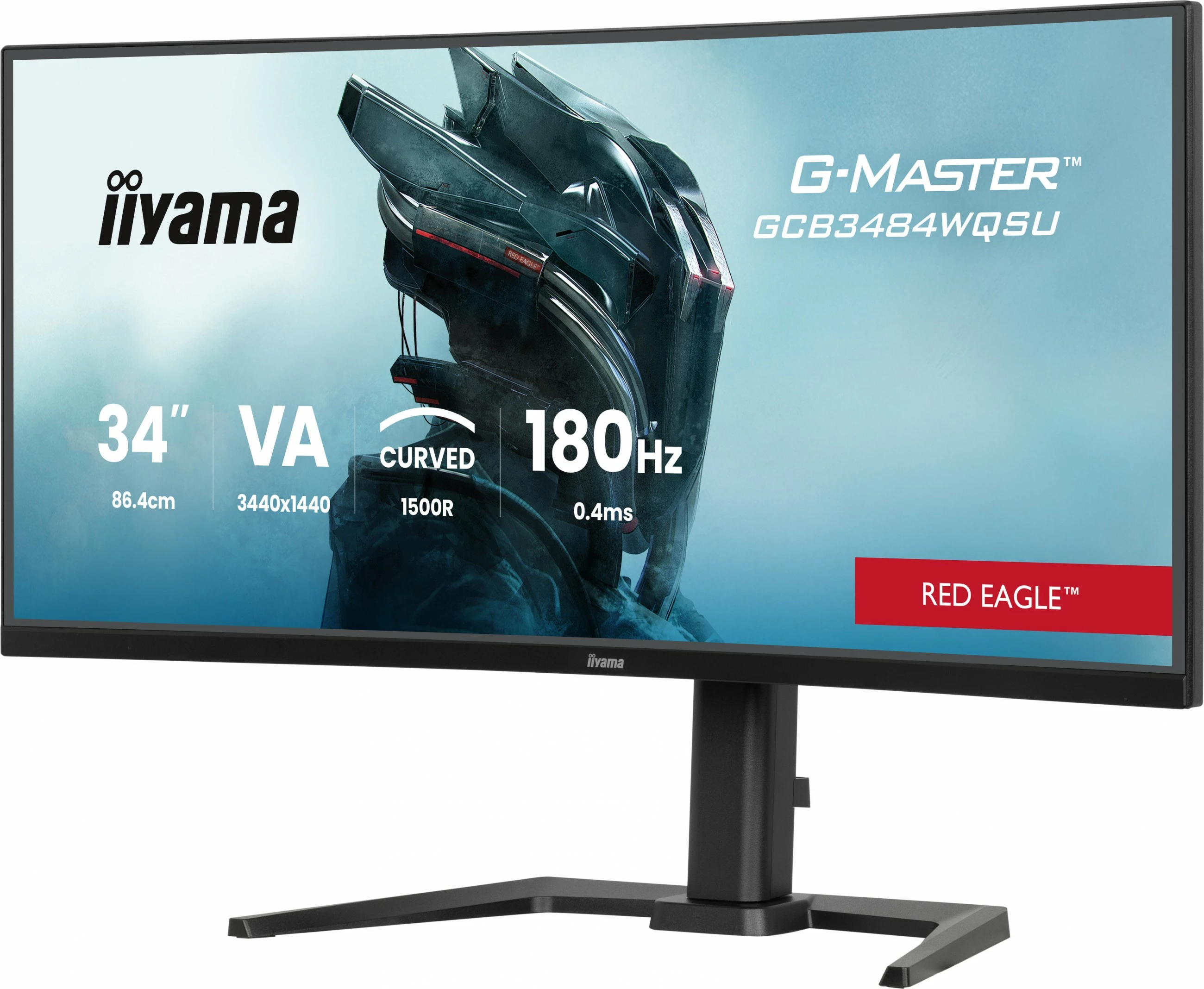 Monitor gaming iiyama G-MASTER GCB3484WQSU-B1, 34 inç, UltraWide, 3440x1440, 180Hz, i zi
