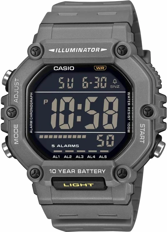 Orë dore për meshkuj CASIO AE-1600H-8BVEF, gri, me kuti