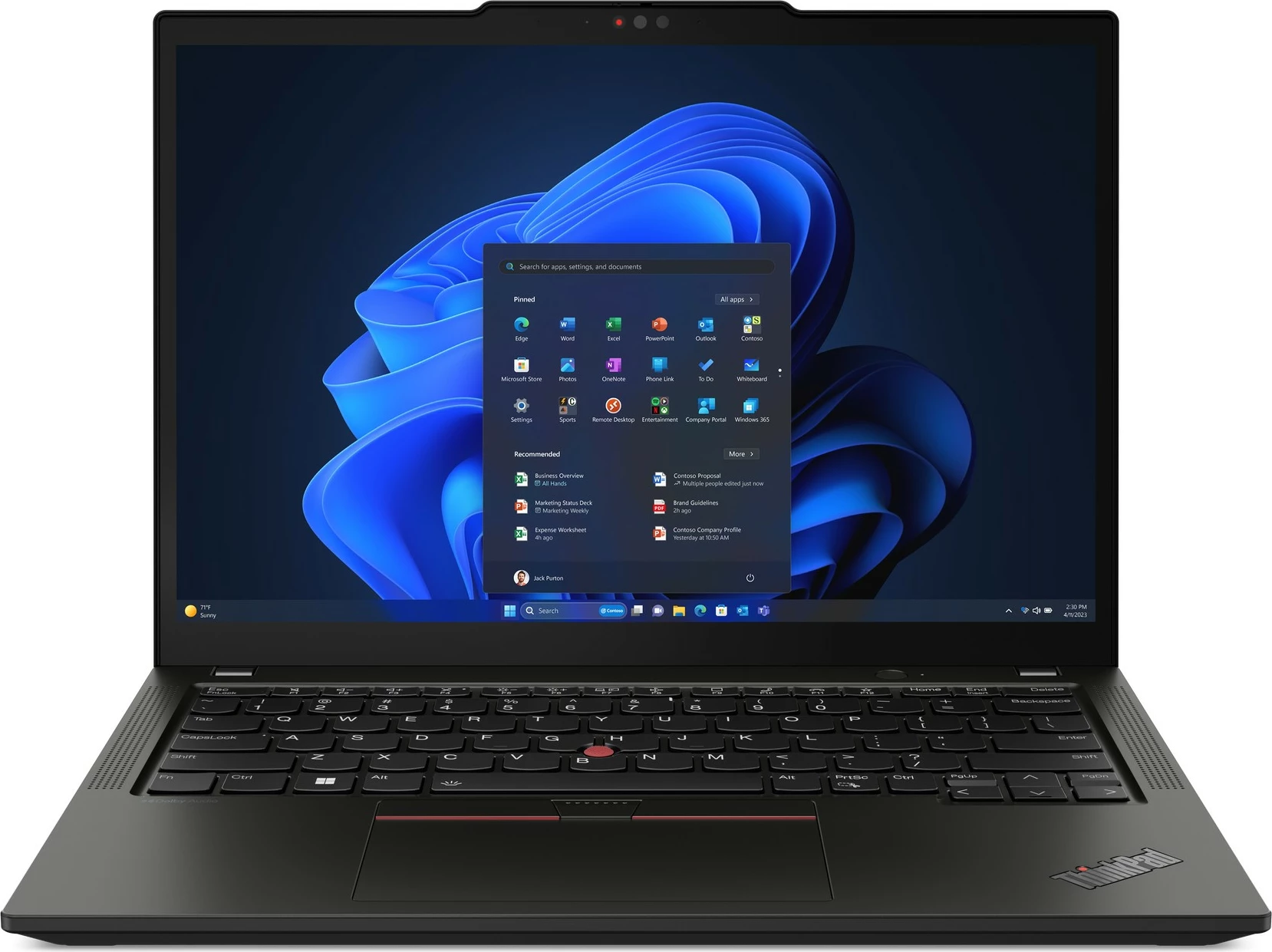 Laptop Lenovo ThinkPad X13, Intel Core Ultra 5, 16 GB RAM, 512 GB SSD, 13.3", Black