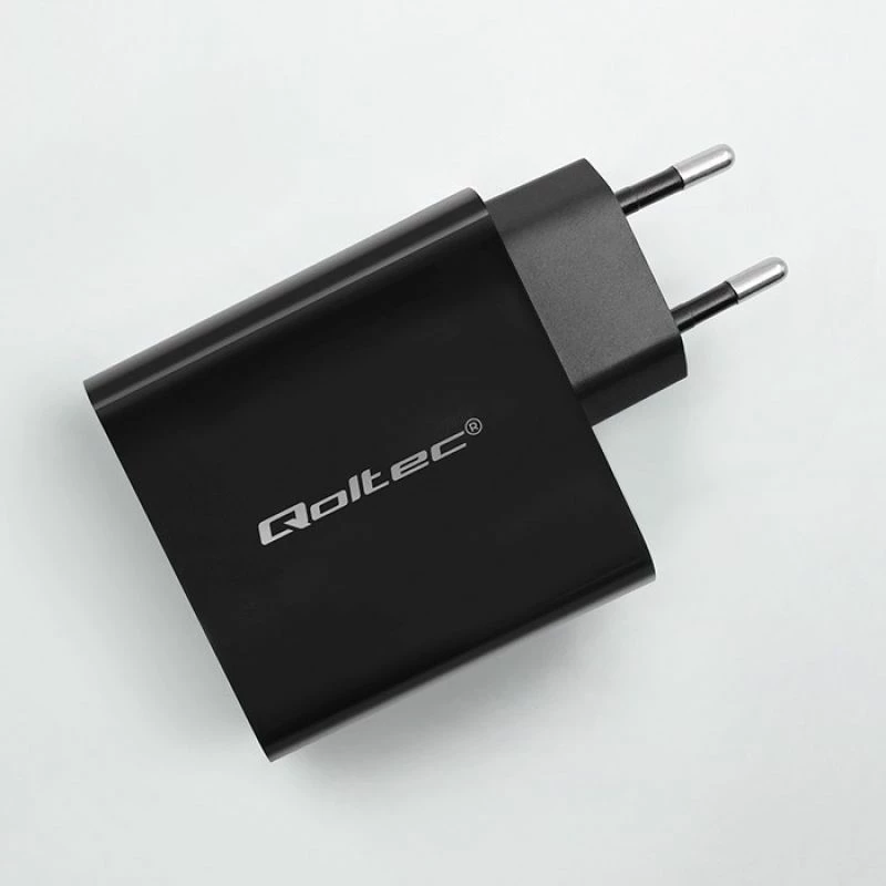 Karikues i shpejtë Qoltec Super Quick PD, 90W, i zi