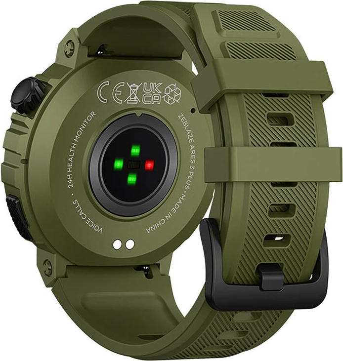 Smartwatch Zeblaze Ares 3 Plus, 1.43'' AMOLED, 280 mAh, i gjelbër