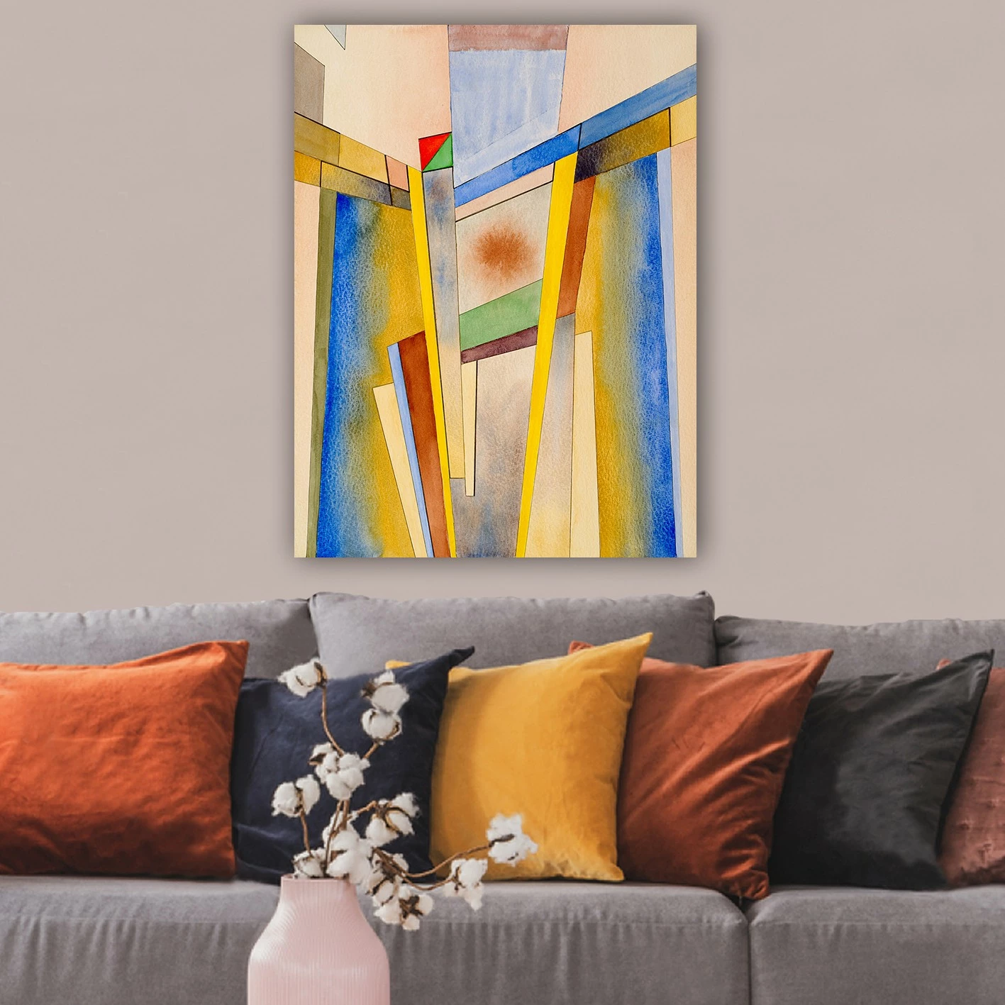Pikturë dekorative në kanavacë, shumëngjyrëshe, 70x100cm, 102424462_70100