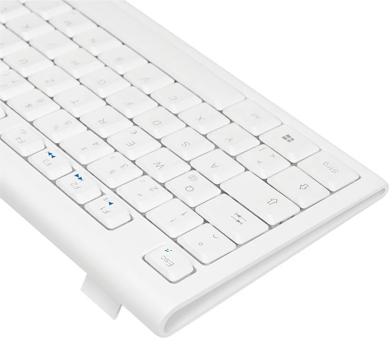 Set maus dhe tastierë wireless LogiLink, full-size, 2.4GHz, USB, bardhë