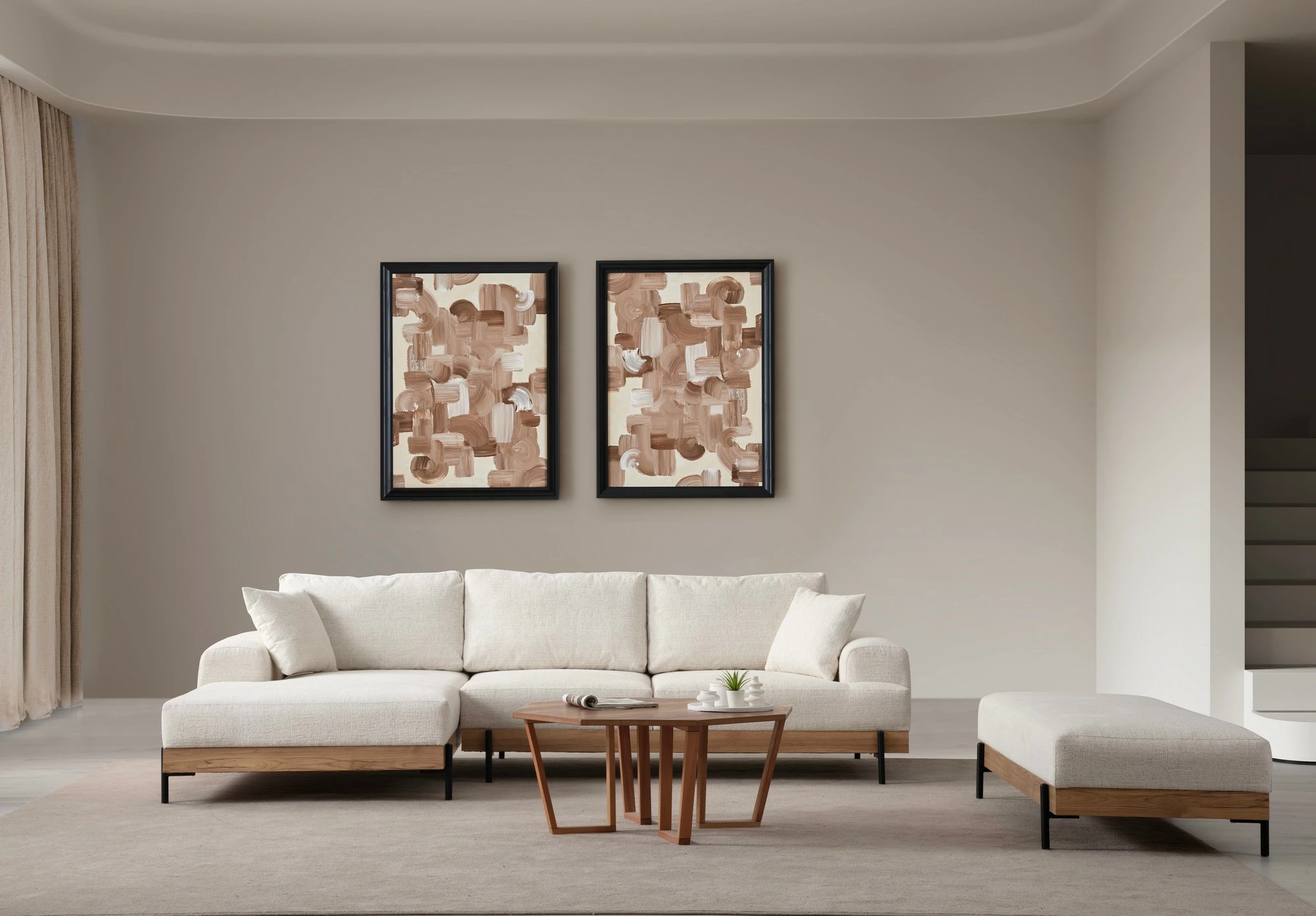 Këndare Atelier del Sofa, Eti Oak majtas, e bardhë