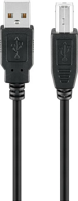 Kabllo USB Goobay USB 2.0 Hi-Speed, USB-A në USB-B, 3m, e zezë