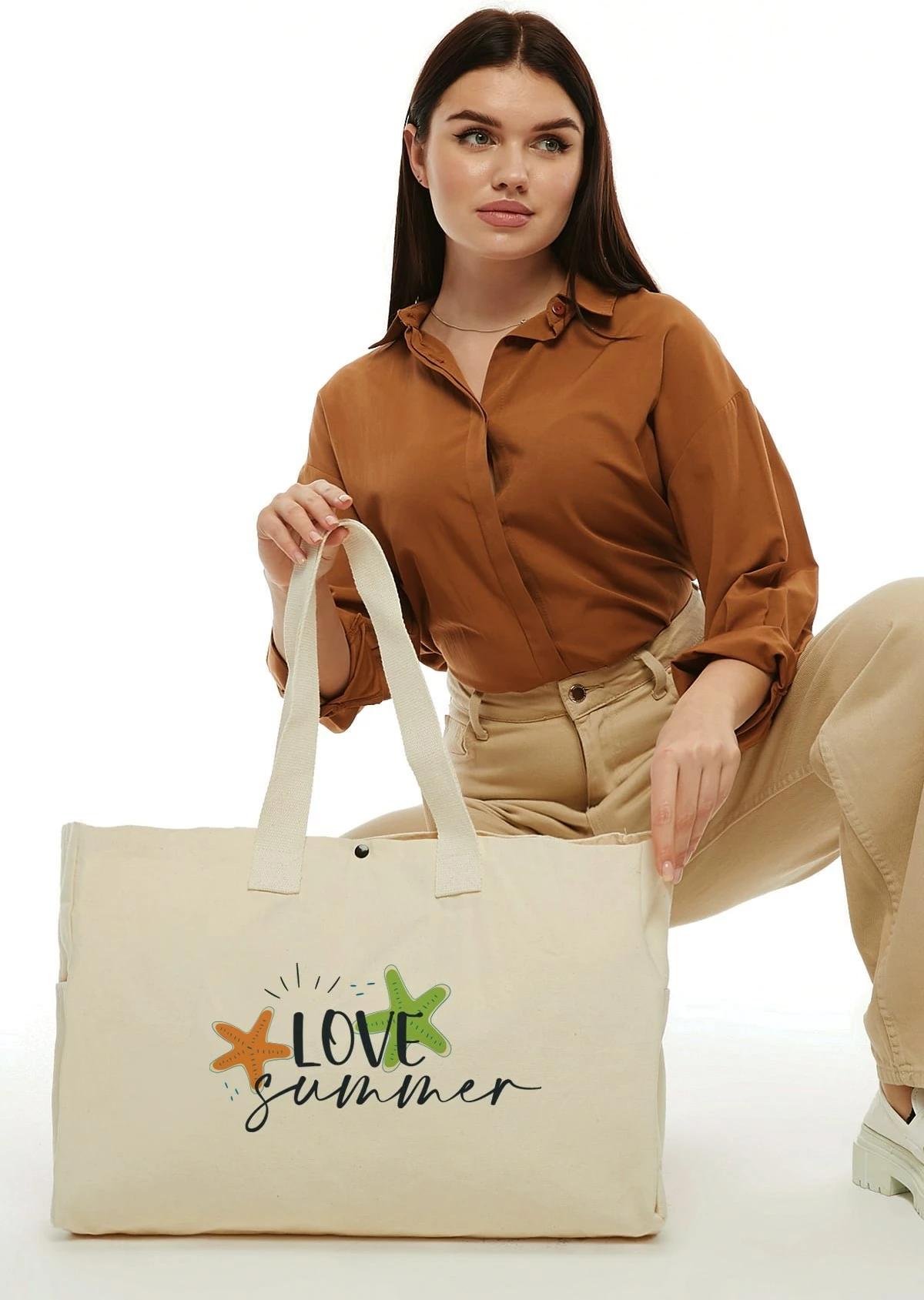 Tote bag Zoozie Bags, krem, 2203