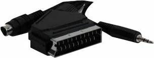 Kabllo audio/video Gembird CCV-4444-5M, SCART në S-Video + audio, 5 metra, e zezë