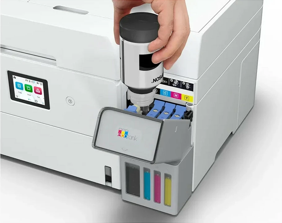 Printer multifunksional Epson EcoTank ET-4956, A4, Inkjet, ngjyra, Wi‑Fi/Ethernet, Duplex, i zi