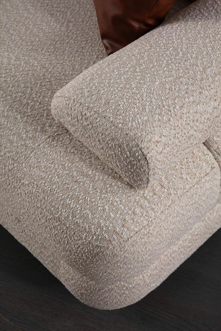 Kënd-sofë krevate Atelier del Sofa, kënd i majtë, ngjyrë krem