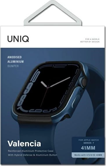 Mbështjellës UNIQ Valencia për Apple Watch 4/5/6/7/8/9/SE/SE2, 40/41mm, Blu