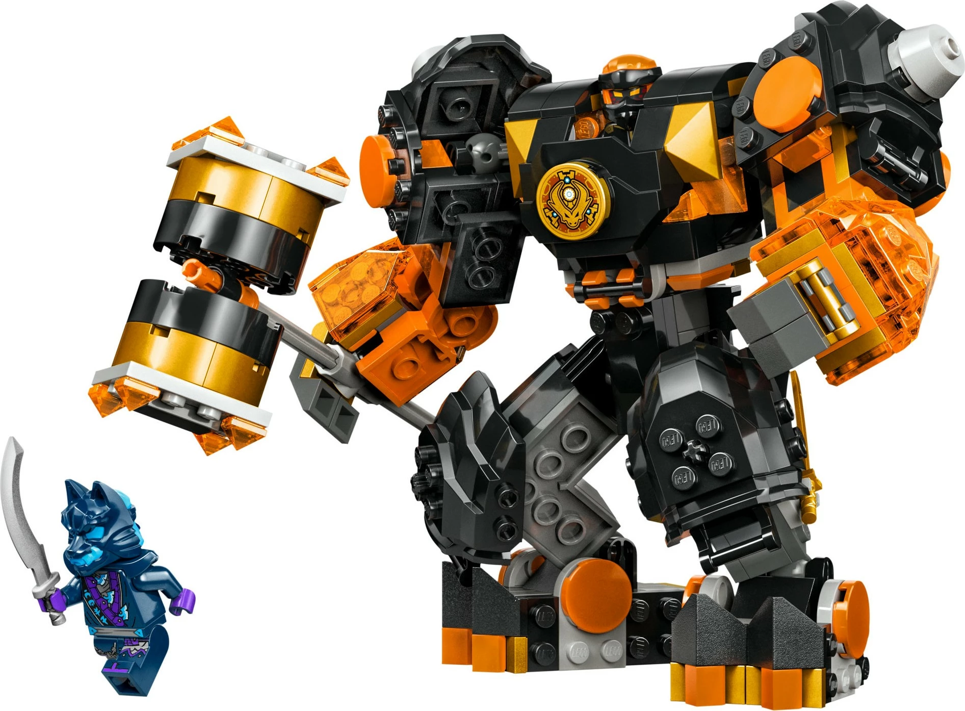 Set ndërtimi LEGO NINJAGO Cole's Elemental Earth Mech 71806, 235 pjesë, multikolor