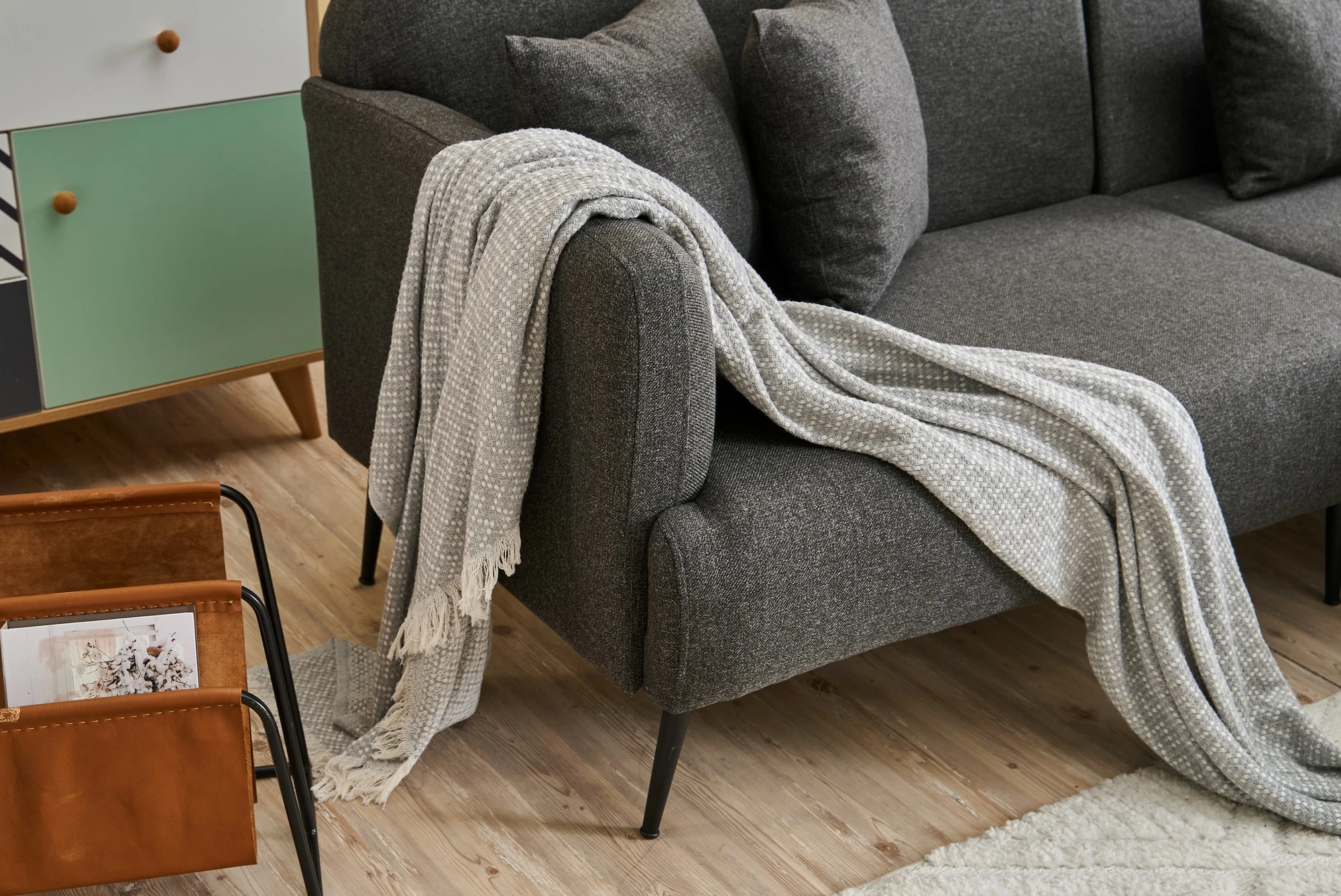 Këndore Atelier del Sofa, Revos e djathtë, antracit