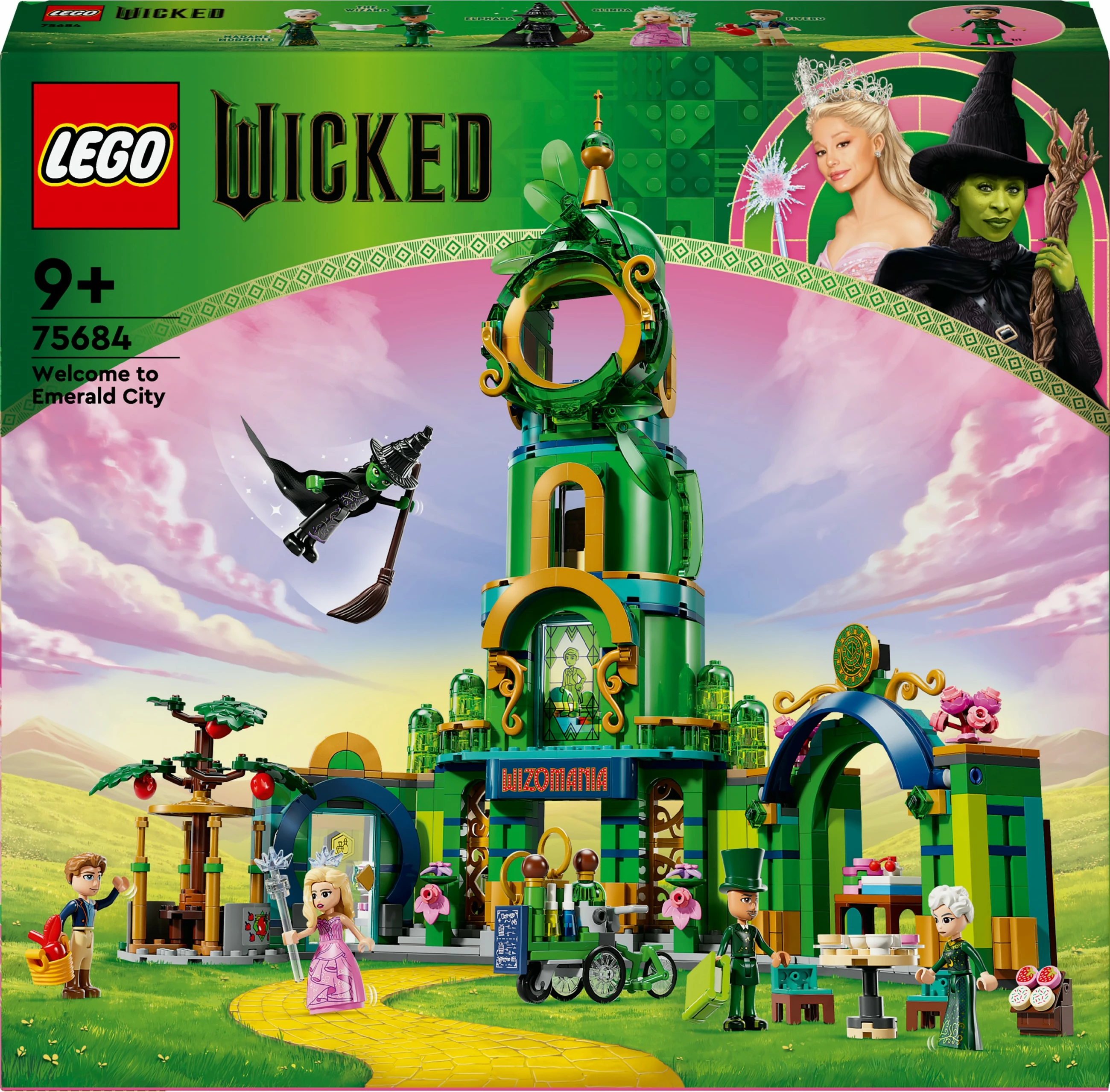 Set ndërtimi LEGO Wicked 75684 Willkommen in Emerald City, shumëngjyrësh