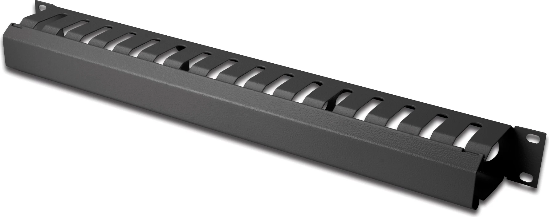 DIGITUS Panel menaxhimi kabllosh me kapak të heqshëm për kabina 483 mm (19”), 1U