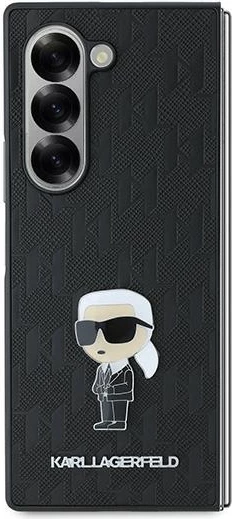 Mbështjellës Karl Lagerfeld Saffiano Ikonik Pin për Samsung Galaxy Z Fold 6, i zi