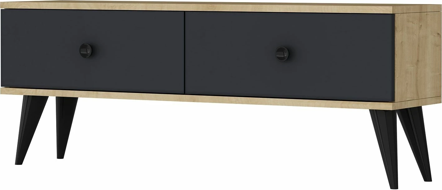Komodë TV Skye Decor Mona 120, ngjyrë lis safir, antracit