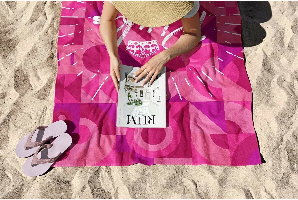 Peshqir plazhi Mijolnir, Pink is The New Black, 90x150cm