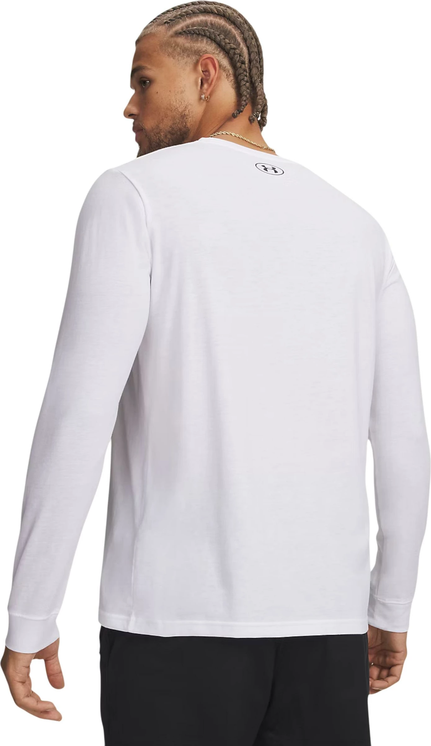 Maicë me mëngë të gjata për meshkuj Under Armour UA Sportstyle Left Chest LS 77-1329585, e bardhë [Madhësia: L]
