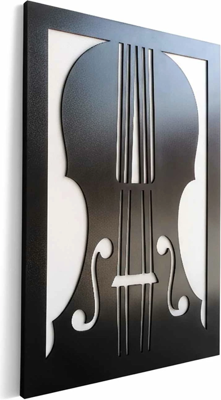 Pikturë dekorative me kornizë MDF, violinë, Wallity