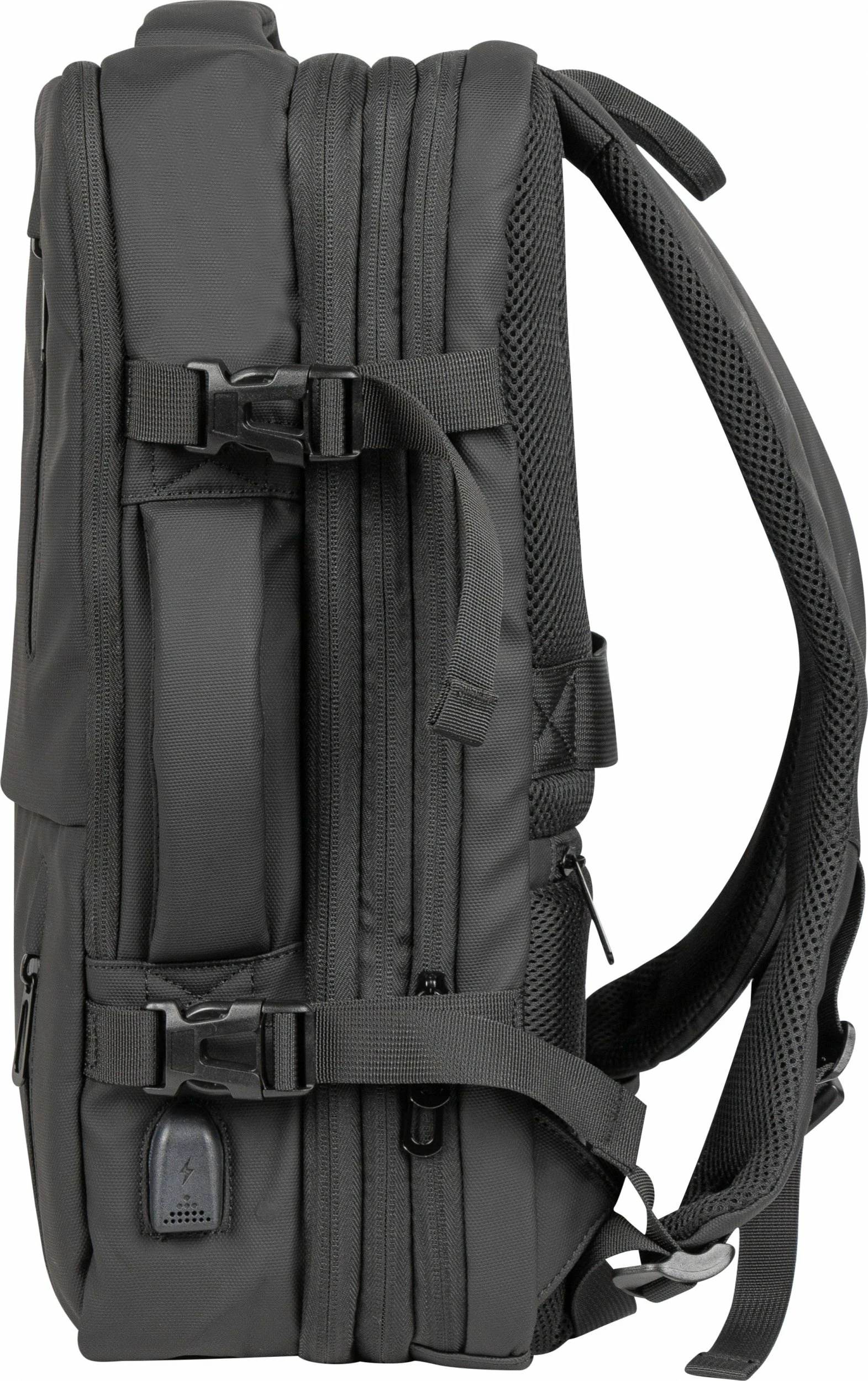 Çantë shpine për laptop Natec Camel Pro NTO-2116 17.3" me 3 ndarje, e zezë
