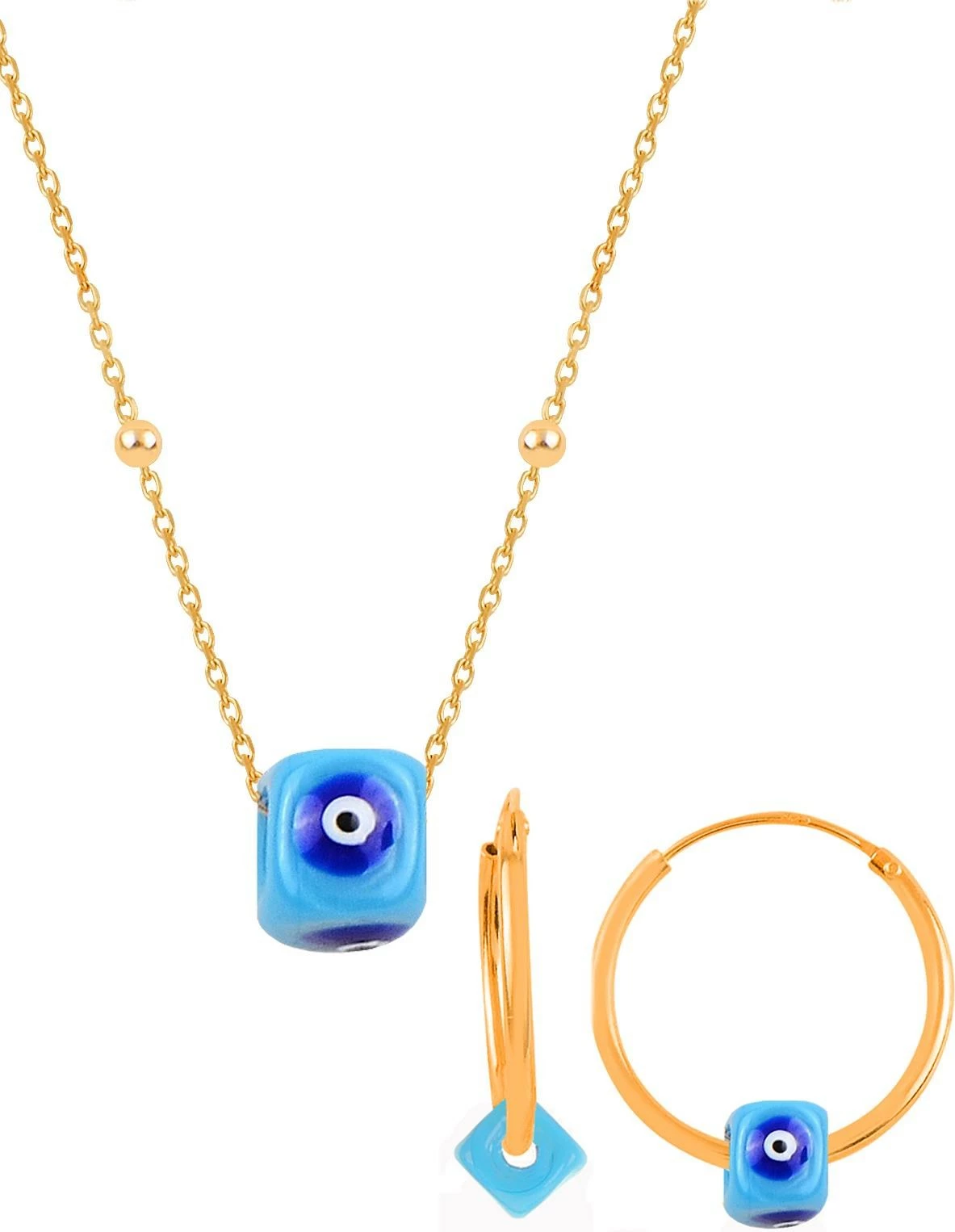 Set varëse me vathë, argjend 925, ngjyrë ari, Jumeon 11298G