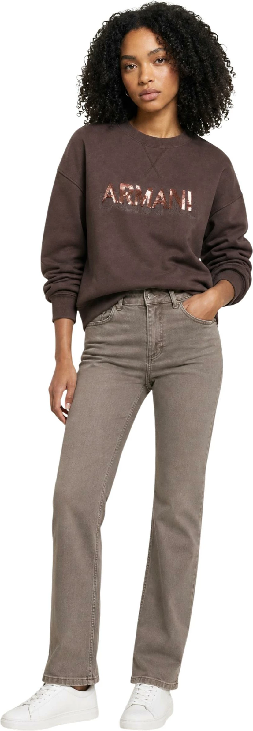 Duks për femra Armani Exchange XW002397 AF13397, kafe e errët [Madhësia: M]
