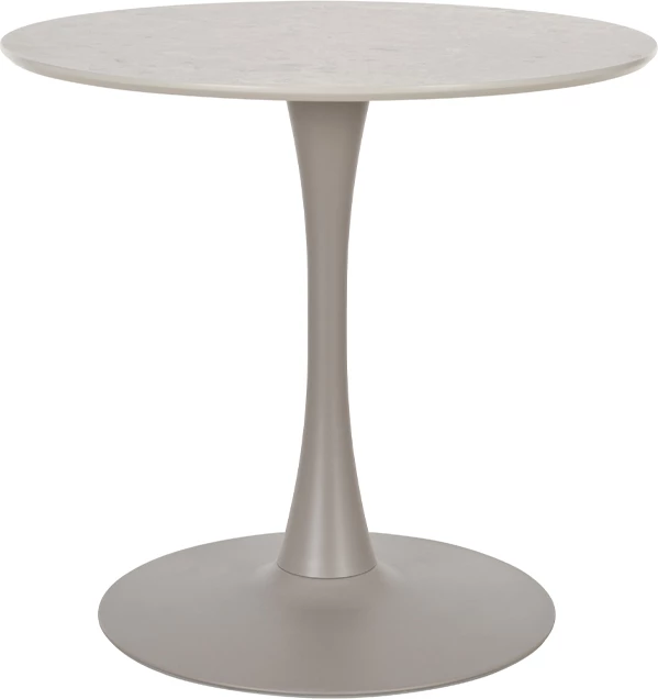 Tavolinë Caspian, ngjyrë gri me model mermeri, 80x80x75cm