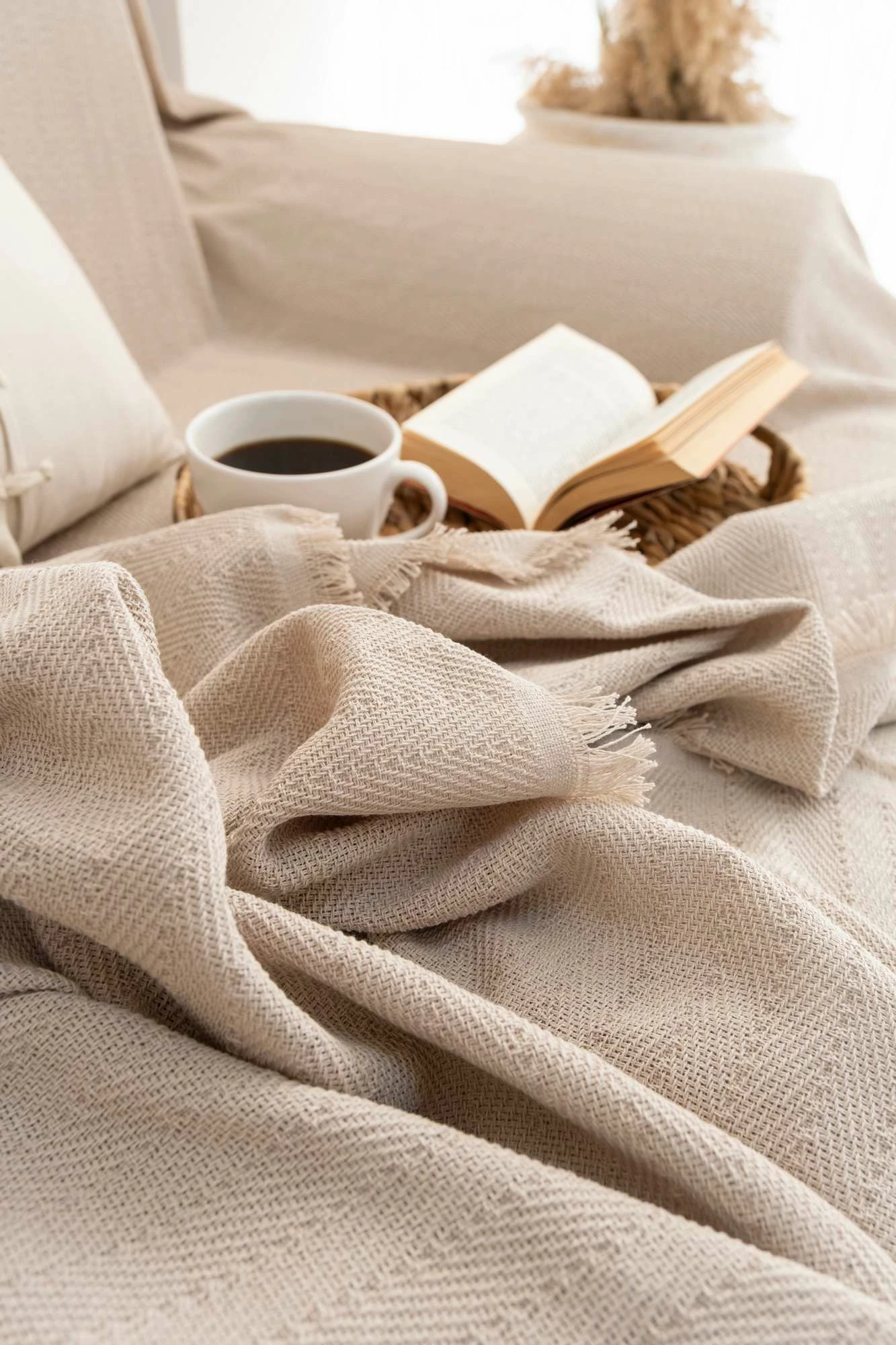 Mbulesë divani L'essentiel, ngjyrë bezhë, Rio, 180x300cm