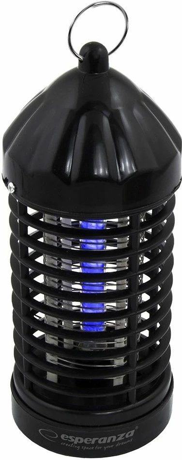 Lampë kundër insekteve Esperanza Terminator EHQ005, mbulim 35 m², e zezë