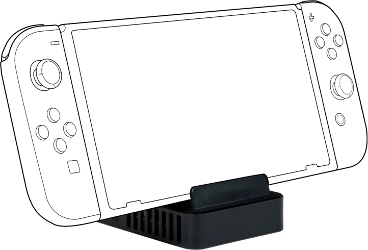 Stendë TV për Nintendo Switch Nacon Switch TV Stand, HDMI 2.0, 3x USB-A, e zezë