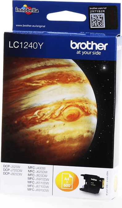 Kartush boje, Brother, LC1240Y, 600 faqe, e verdhë
