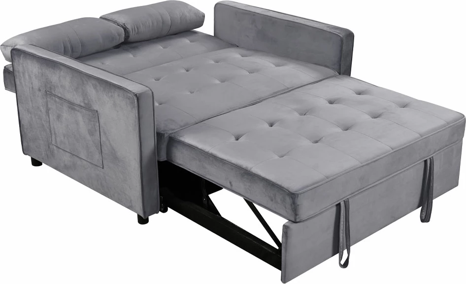 Krevati divan dy ulëse, ngjyrë gri, 133x94x87