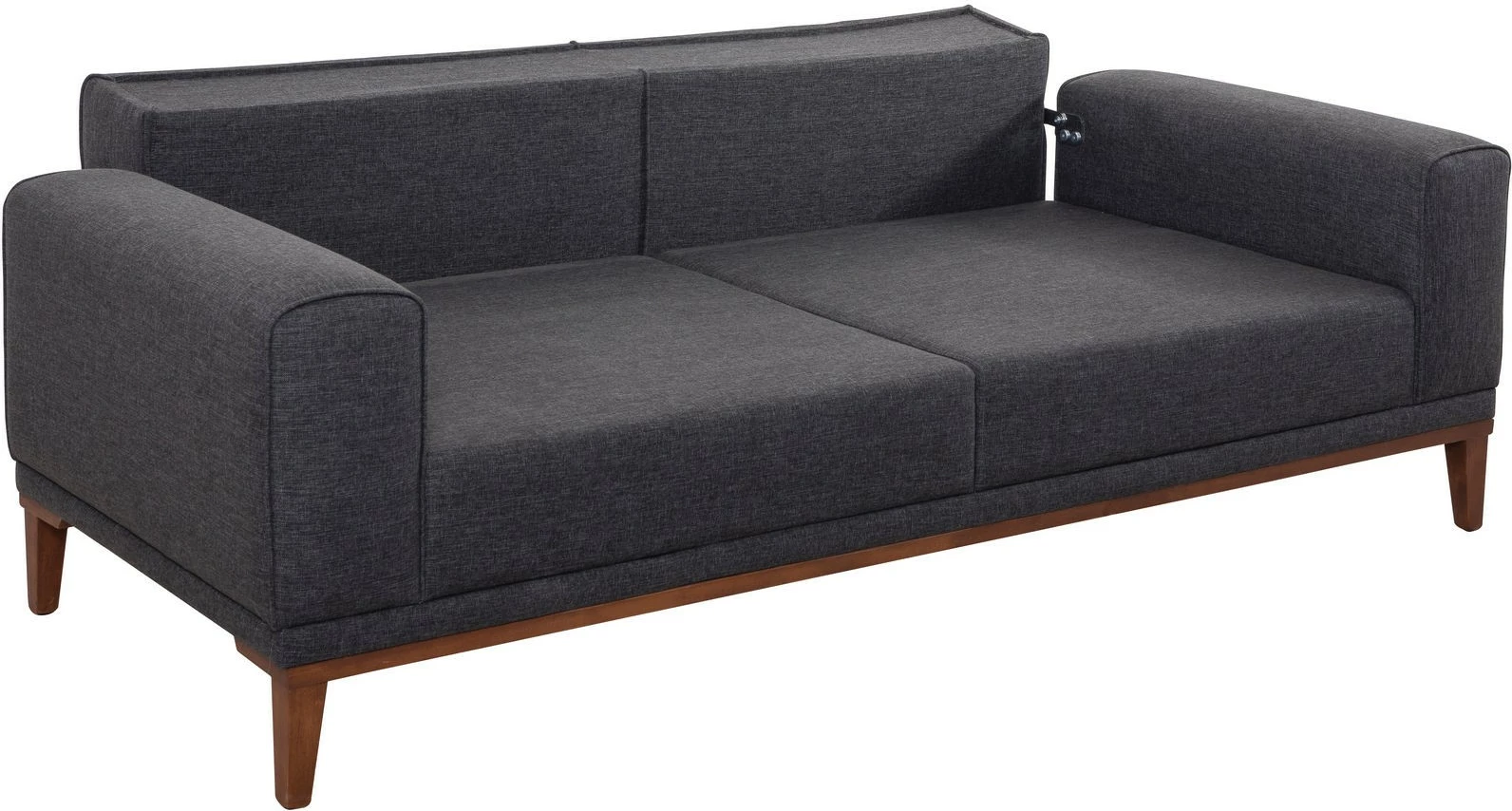 Divan-krevat 3 vendësh Atelier del Sofa, ngjyrë antracit, Liones