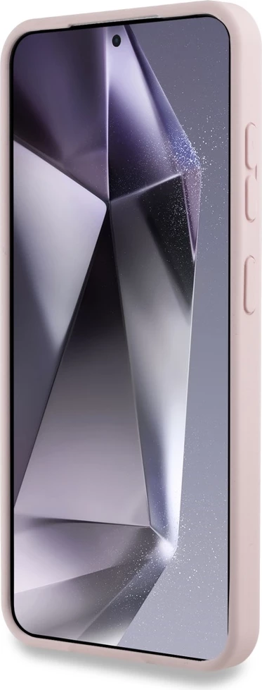 Mbështjellës Karl Lagerfeld Silicone Double Heads And Circle MagSafe për Samsung Galaxy S25, Rozë