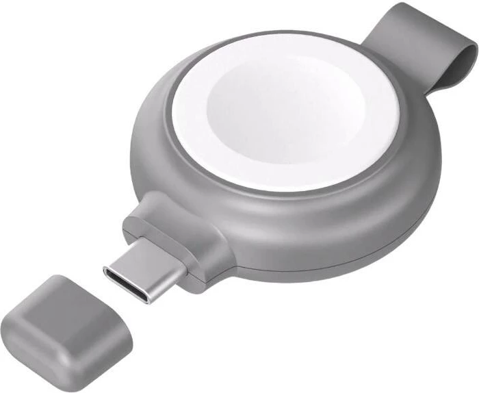 Karikues magnetik wireless INVZI NVZAWC01 për Apple Watch, 5W, USB-C, Gri