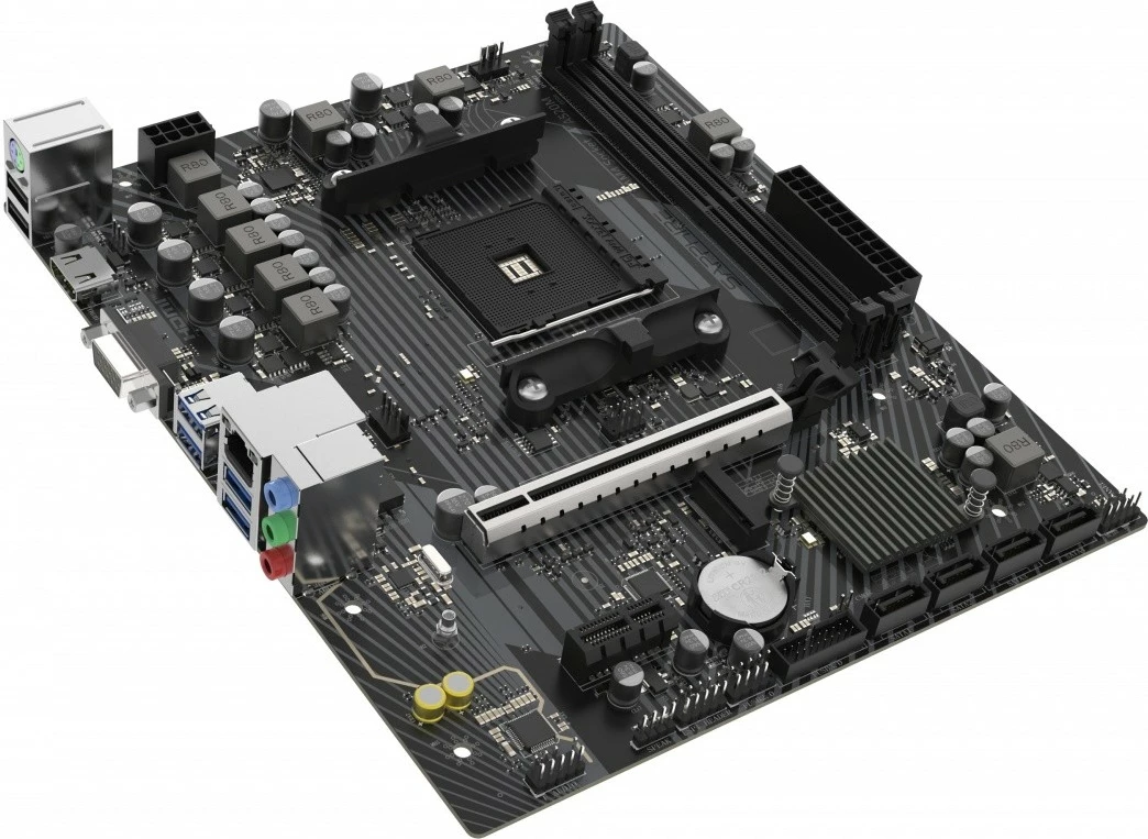 Pllakë amë, Sapphire, A520M-E, Socket AM4, AMD A520, mATX, 2x DDR4 deri 64GB, PCIe 3.0, M.2