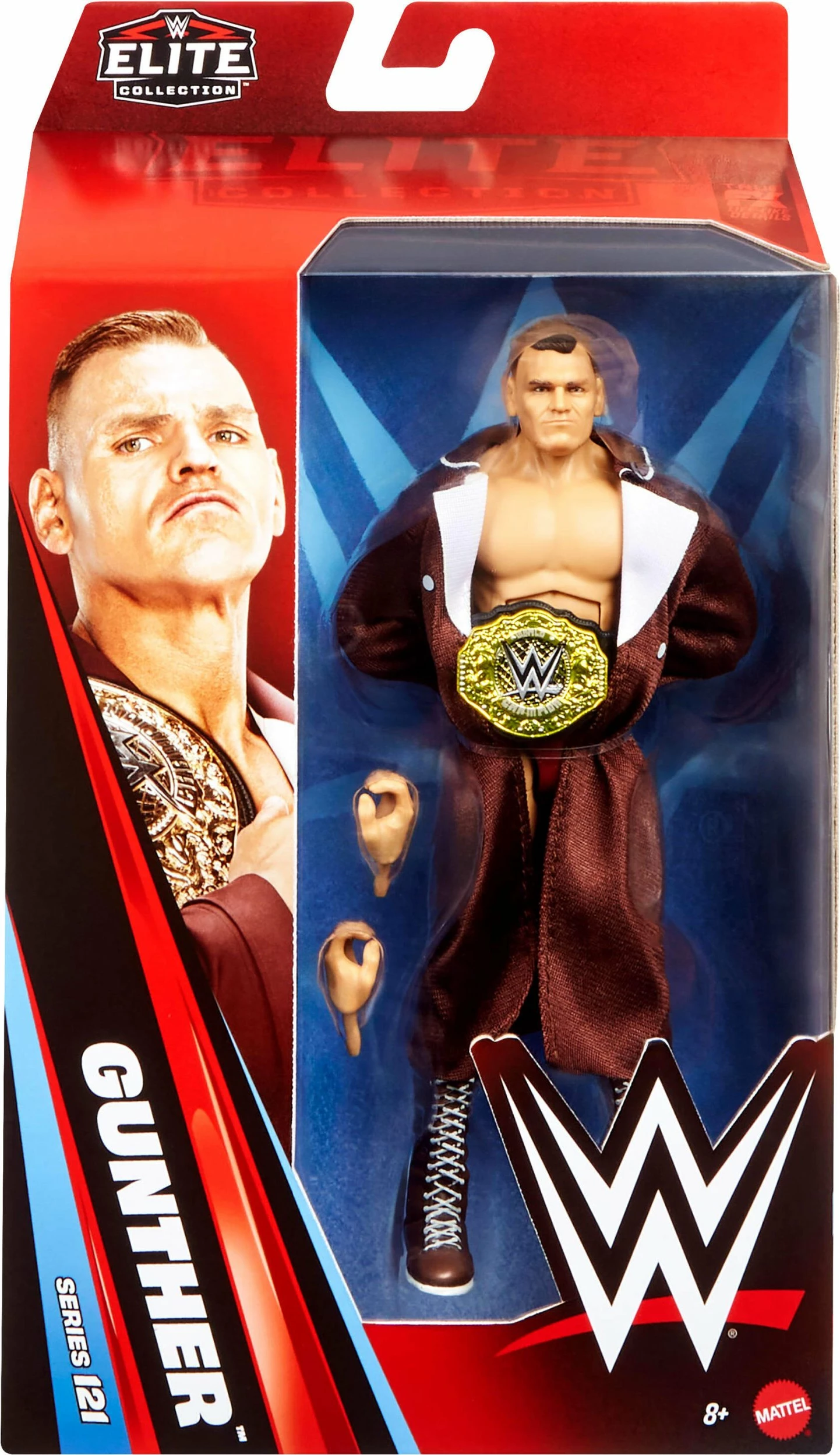 Figurinë aksion Mattel WWE Elite Gunther JHT47 15 cm me aksesorë