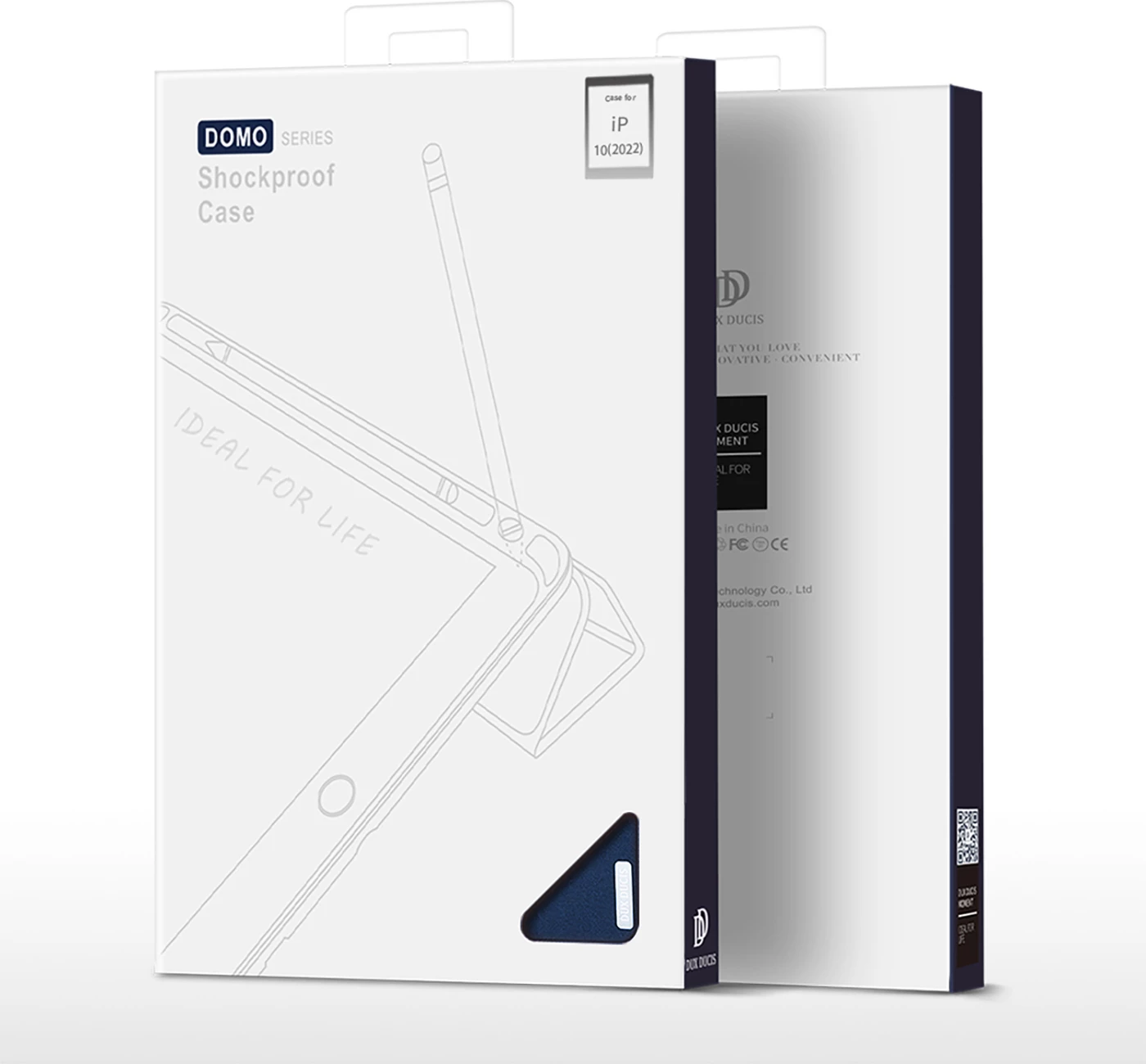 Mbështjellës tablet Dux Ducis Domo për iPad 10.9'' (2022, 10 gen), me stand, auto sleep, Blu