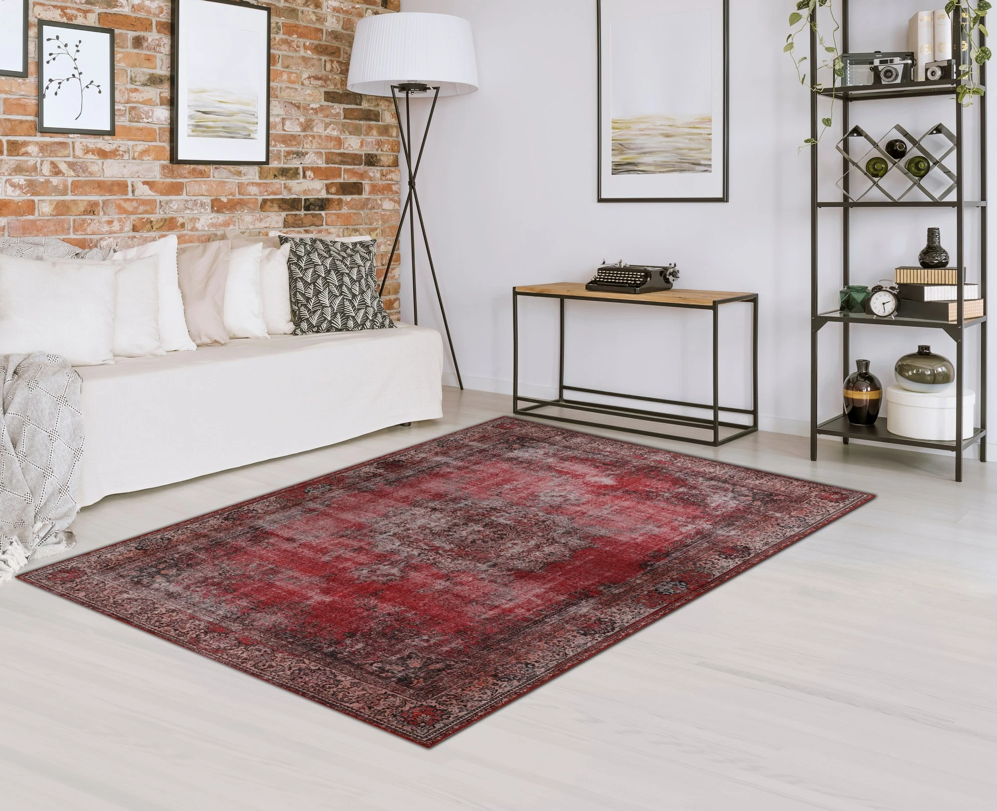 Qilim (140 x 190) Conceptum Hypnose, Blues Chenille - i kuq AL 119
