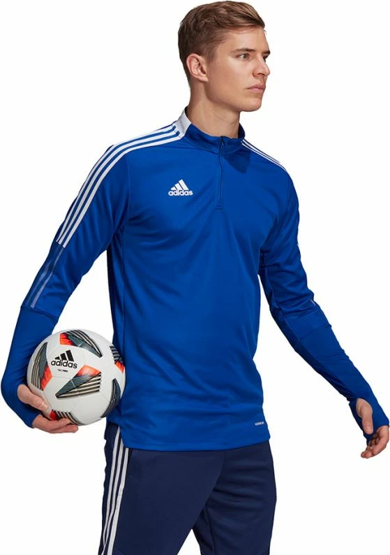 Duks adidas Tiro 21 Training Top M GH7302 për meshkuj, blu [Madhësia: S]