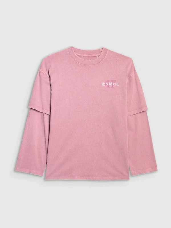 Maicë me mëngë të gjata oversize për femra 4f