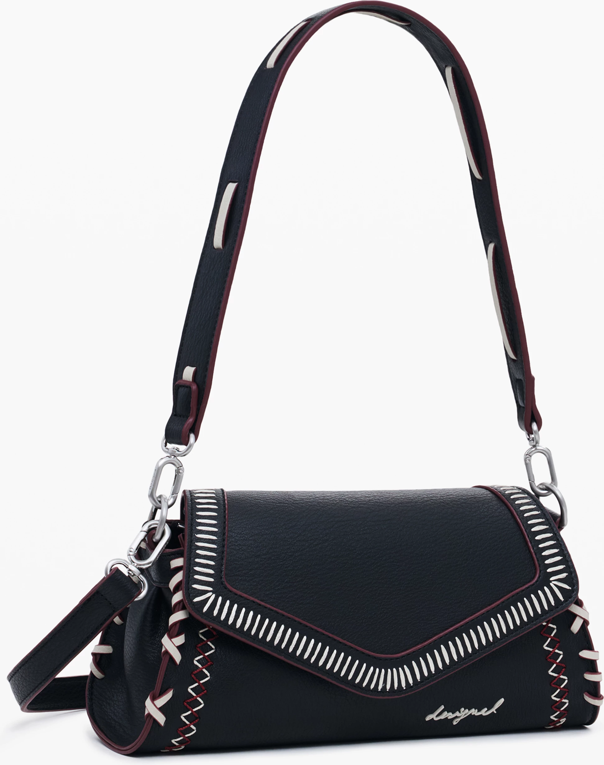 Çantë për femra Desigual Manhattan Pespuntes Zarauz, e zezë